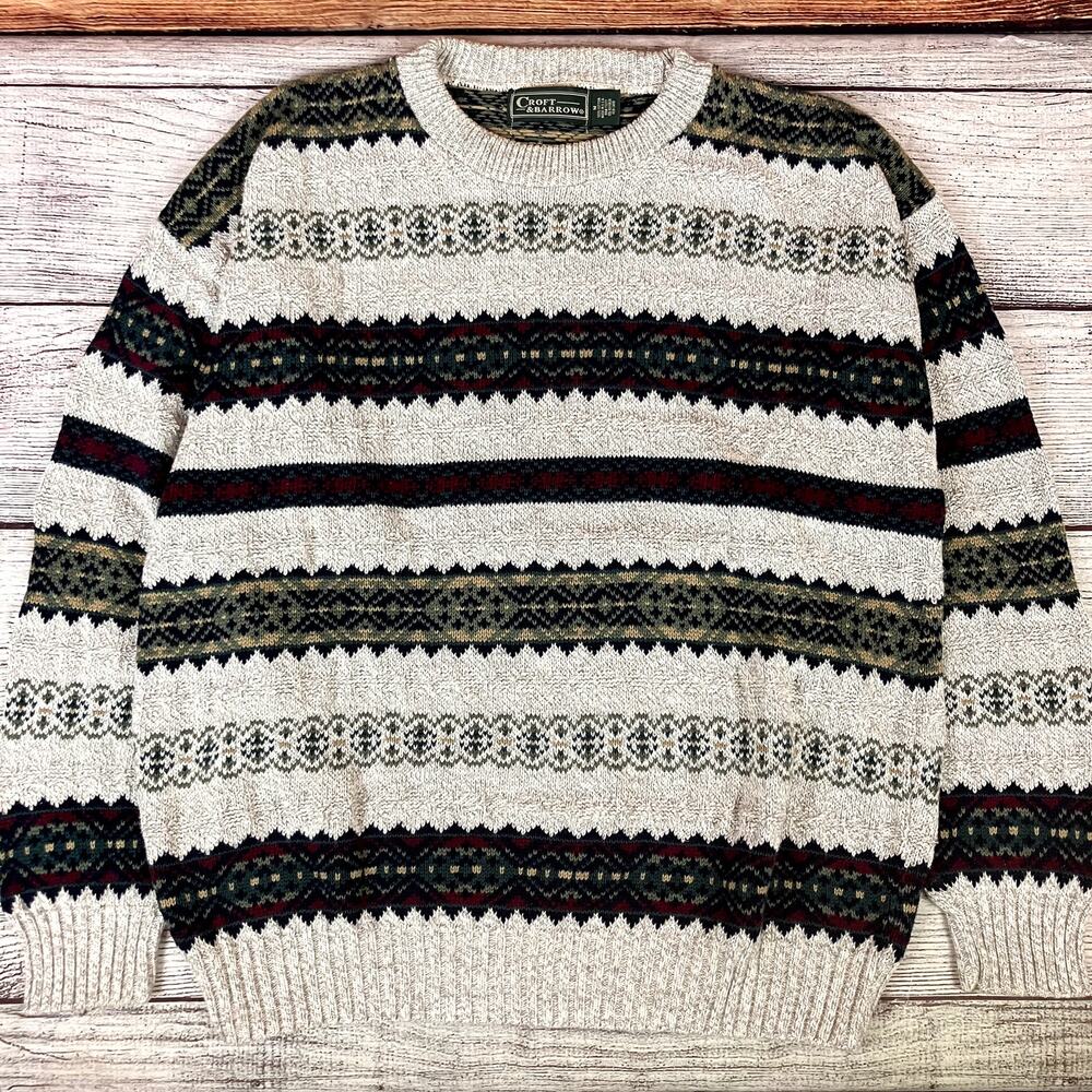 Vintage 1990s Croft & Barrow Striped Sweater